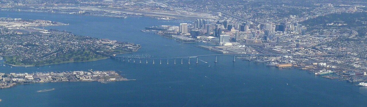 Coronado Bridge Aerial Panorama
