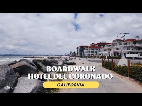 Walking Tour of Coronado Island Boardwalk, San Diego, California by Hatuey Castillo